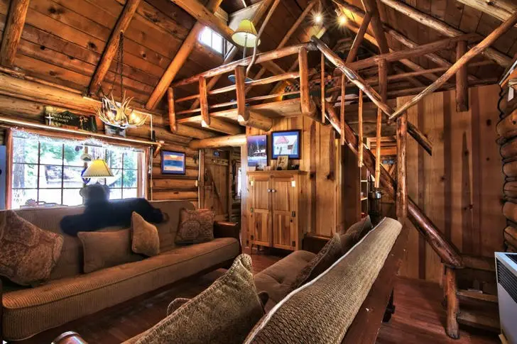 log cabin interior layout